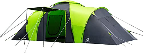 peme Tienda de Campaña Túnel Bojan 6, para 6 Personas, Impermeable 4000mm, Carpa Familiar para...