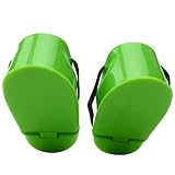 Kelawoly 1 Pair Outdoor Plastic Jumping Stilts Shoes Balance Training for Children Walker Toy (Green)
