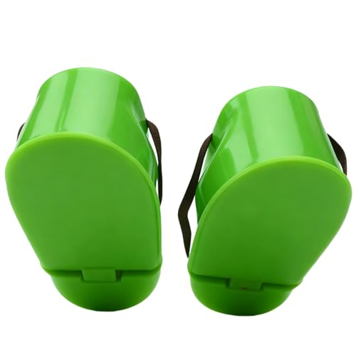 Kelawoly 1 Pair Outdoor Plastic Jumping Stilts Shoes Balance Training for Children Walker Toy (Green)