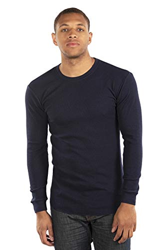 CITYLAB City Lab Fitted Thermal Crewneck Shirt, Navy, XX-Large