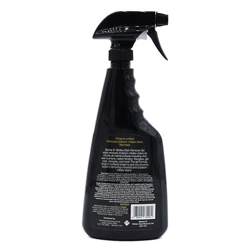 Marine 31 Mildew Stain Remover Gel Cleaner Kit - Marine & Boat, Home & Patio, Bathroom & Shower Cleaner, 20Oz Bottle With Tools #TOP1
