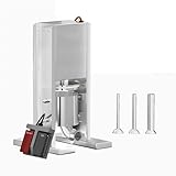 Picadora Embutidora︱Embutidora De Chorizos Electrica Industrial︱Embutidor Profesional De 3 Litros︱Acero Inoxidable ︱Con 3tubos De Relleno︱Control Con Pedal︱200 w︱Adecuada Para Cocinas y Restaurante