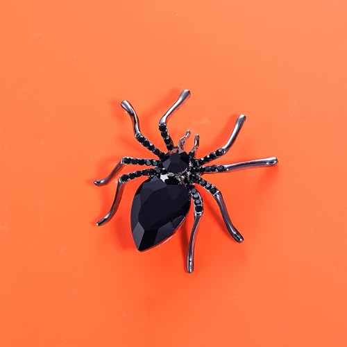 Image of YOQUCOL Halloween Spider Shape Brooch Pins for Women Girls Gift