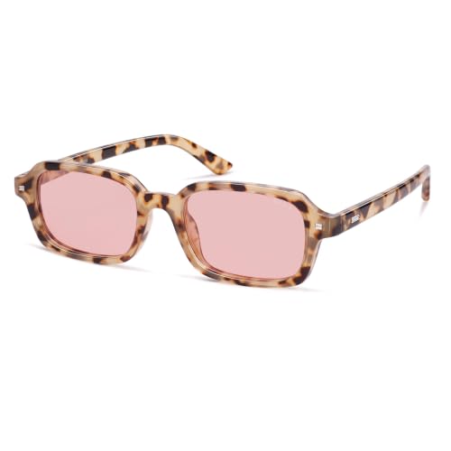 Image of SOJOS Trendy Rectangle Polarized Sunglasses Womens Mens SJ2610