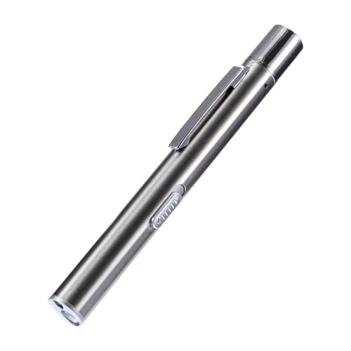 COZHYESS Mini torcia, penna USB con clip tascabile, ultra luminosa, impermeabile, in acciaio inox, per casa, officina, riparazione, escursionismo