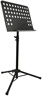 Kabalo Heavy Duty Metal Adjustable Folding Tripod Sheet Music Stand in Black