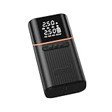 空気入れ 電動空気入れ エアーポンプ 自動停止機能 7800mAh 大容量バッテリー 3～150PSI 仏/英式バルブ対応 5モード LEDライト付き LCD表示 コンパクト 自転車/バイク/車/浮き輪/ボール対応 USB充電式 収納袋 日本語取扱説明書 オランジュ