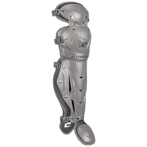 Champro Optimus PRO Leg Guard, Grey, 14.5" L by CHAMPRO - Image 2