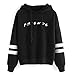Unisex Fashion Friend Hoodie Sweatshirt Friend TV Show Merchandise Women Men Tops Hoodies Sweater Funny Hooded Pullover (M, Friend Hoodie Black)