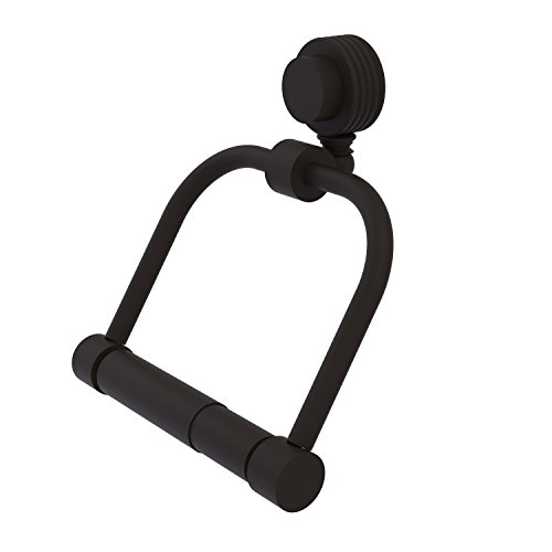 Allied Brass 424G-ORB Venus Collection 2 Post Tissue Groovy Accents Toilet Paper Holder, Oil Rubbed Bronze