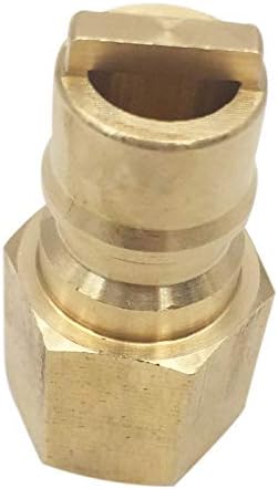 MENSI Propane Brass Quick Connect Fitting Adapter Female Plug x 3/8' NPT for RV BBQ
