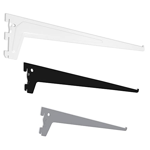 ib style® Console pour crémaillère | Fixation Murale pas de 50 mm | simple | 25cm blanc