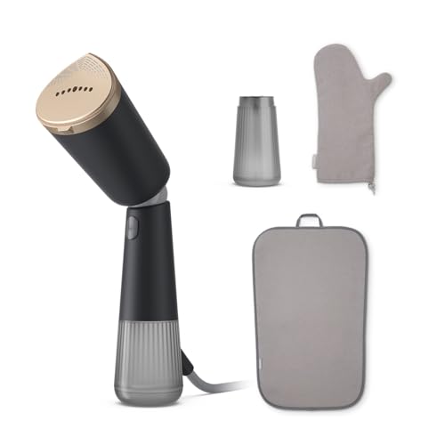 Philips 5000 Series Handheld Garment Steamer — Ready to use in seconds; Powerful 24 g/min Steam; 120 ml + 200 ml Tanks; GlovePouch + StyleMat — Dark Grey — STH5030/80 option