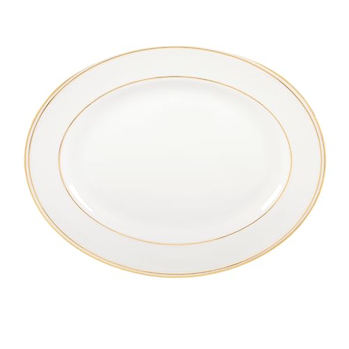Image of Lenox 100110442 Federal Gold 13 inch Oval Serving Platter