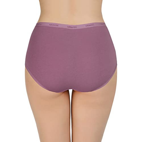 Image of Amante Solid Cotton Full Brief Panty Pack(Pack of 3)