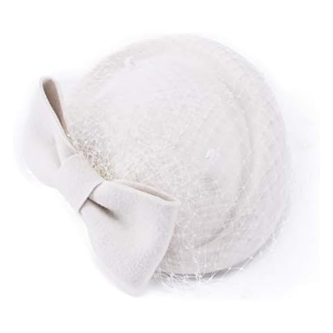 Lawliet Women's Wool Felt Pillbox Hat Cover