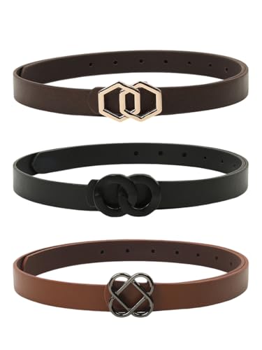 Image of CRUSSET Stylish Faux Leather Waist Belt for Women -Jeans & Dresses - Fashionable & Comfortable