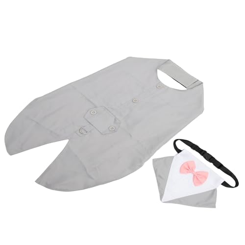 Disfraz Formal para Perro Talla L Gris