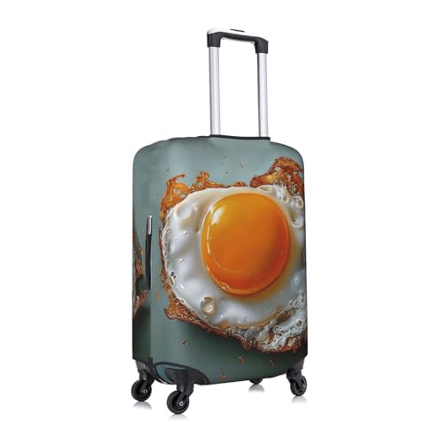 fried egg painted Elastic Travel Luggage Cover Travel Suitcase Protective Cover3