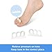 6 Pack Toe Separators Hammer Toe Straightener, Three Pairs of 3-Loops Toe Spacers for Bunion Corrector for Men and Women, Toe Spacers for Yoga, Overlapping Toe, Bunion Relief