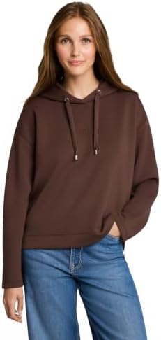 Tom Tailor Damen 1053375 Hoodie Sweatshirt aus Scuba-Material (1er Pack)