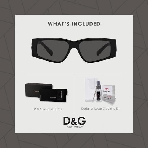 Dolce & Gabbana DG4453 Rectangle Sunglasses for Men + BUNDLE With Designer iWear Complimentary Eyewear Kit2