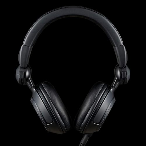 Image of Technics Professional DJ Headphones with 40mm CCAW Voice Coil Drivers, 270 Swivel Housing and Locking Detachable Cord; Lightweight, Foldable High Input - EAH-DJ1200-K (Black)