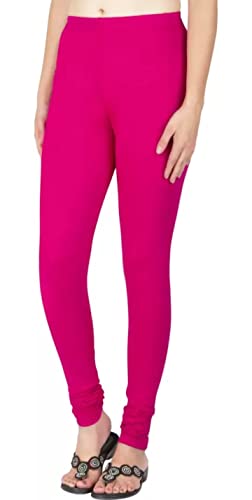 Image of Women's Cotton Chudidar Leggings | Stretchable | High Rise | Full Length | Soft & Comfortable | Ethnic Wear Bottom