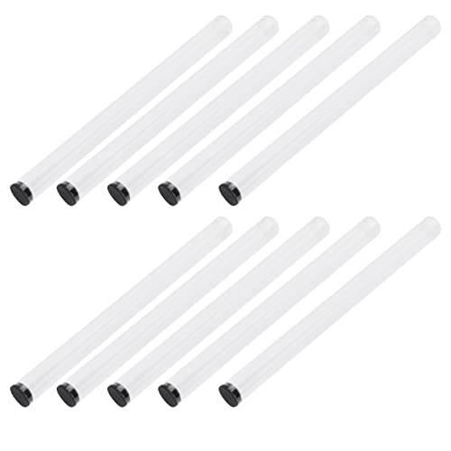 Zerodeko 18Pcs Acrylic Incense Canister Food Storage Tubes Clear Incense Stick Holder Storage Tube Line Incense Canister Sticks Incense Burner Box Box #TOP3