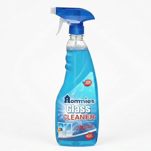 Image of Hommies Glass and Surface Cleaner Liquid Spray - 500 ml x 1| All-Purpose Glass Cleaner for Car, Kitchen and Home Surfaces | Multi Surface Cleaner - Pack of 1
