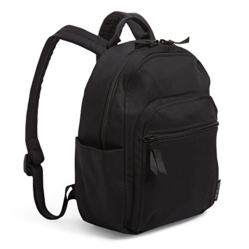 Vera Bradley Women's Cotton Small Backpack, Black, One Size #TOP1