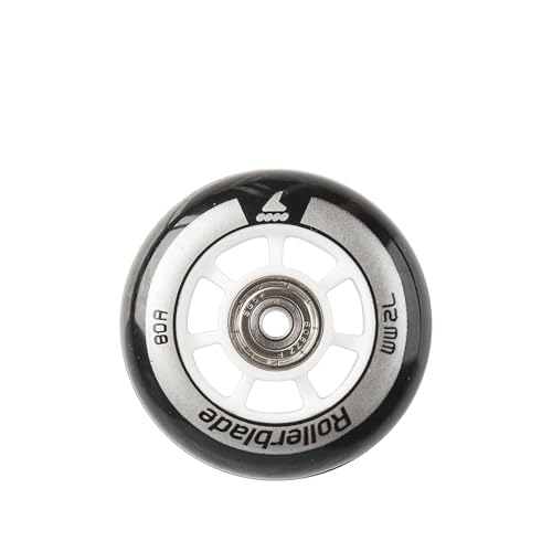 Rollerblade WHEELKIT 72mm/80A + SG5 (8PCS), Ruote per Pattini in Linea Unisex Bambino, Neutro, 72mm/80A