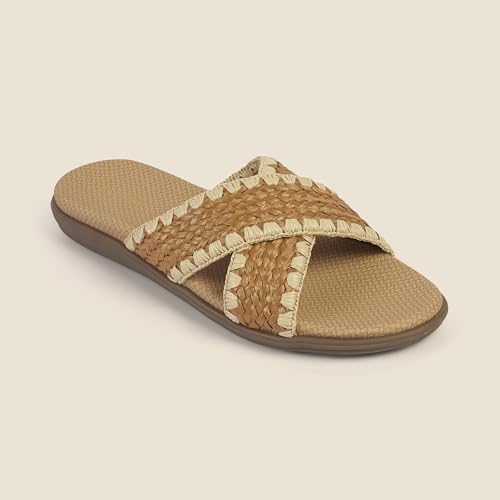 Image of Metro Women's Stylish Cross Strap Slides