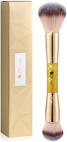 DUcare Makeup Brushes Double Ended Blush Powder Brush, Duo Bronzer Foundation Blush ideal for cream or powder