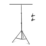 Selens 80 Inch Retractable Support Stand with Clamp for Background Backdrop