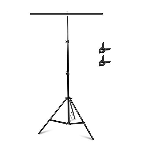 Selens 80 Inch Retractable Support Stand with Clamp for Background Backdrop