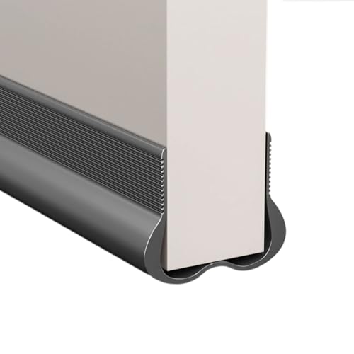 PASNMKvn Soundproof Door Draft Stopper PVC Seal Strips Efficiency Door Bottom Sealing Strips for Noise Reduction & Insulation, Gray