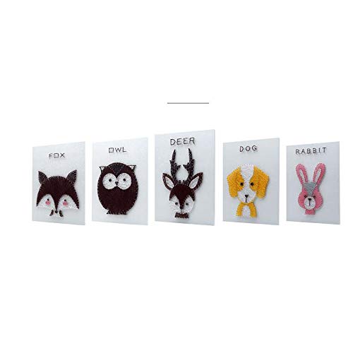 Peinture fil enroulé Fox REYG : kit string art diy renard