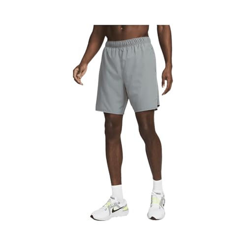 Nike Challenger Dri-FIT DV9357-084 - Pantalones cortos de correr para hombre (gris ahumado/gris ahumado oscuro/negro, 7 pulgadas), Gris ahumado/gris ahumado oscuro/negro, XXX-Large