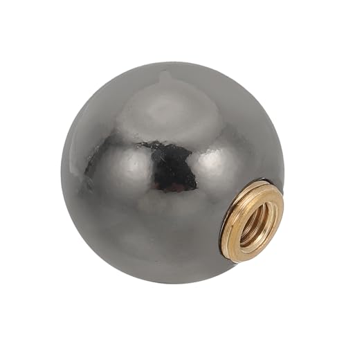 Image of PATIKIL 25mm Ball Lamp Finials Caps Knob, 1 Set Lamp Shade Decoration, Dark Gray