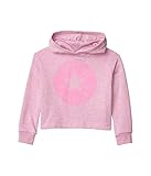  Converse Kids Girl\'s Chuck Patch Pullover Hoodie (Little Kids) Peony Pink Heather 5 Little Kids