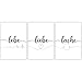Wanddeko Poster Set Lebe Liebe Lache DIN A4 moderne Wandbilder mit Sprüchen Wanddeko für Wohnzimmer/Schlafzimmer/Küche Dekoration Geschenkideen S&N® Handmade - ohne Rahmen