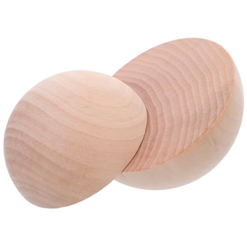 CONGARTENO 2Pcs Wooden Half Round Pottery Tools Set Clay Plate Pressing Molds for Ceramic Bowl and Plate Making Handmade Ceramic Crafting Tools for Pottery Artists