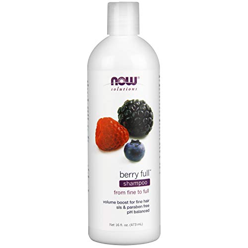 NOW Solutions, Berry Full, Volume Boost Shampoo for Fine Hair with Biotin, pH Balnced, 16-Ounce