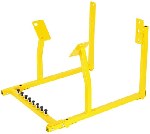 JEGS Engine Cradle for GM LS Series Engines | All-Steel Construction | Powdercoated Yellow | 1000 LBS Capacity | Hardware Included | Easy Assembly