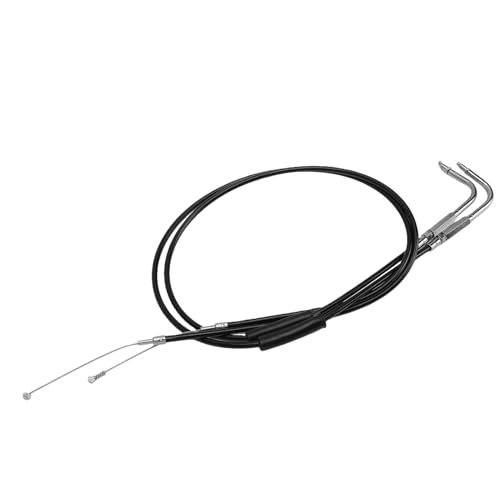 Tbest Câble D'accélérateur de 110 Cm Fil D'accélérateur de Moto de 110 Cm Câble de Commande de 43,31 Pouces Ligne de Remplacement étendue avec Boîtier en Acier