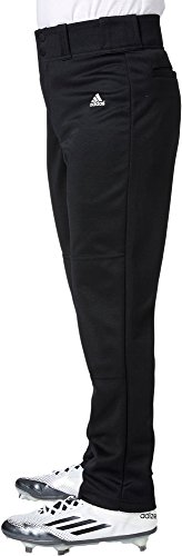 adidas Boys Triple Stripe Open Bottom Lightweight Relaxed Fit Baseball Pants (Black/XX-Small)2