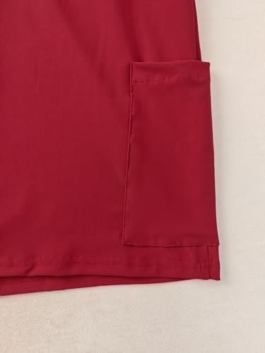 Image of Women's Play Dress, Short Sleeve Mini Skirt with Pockets, Black, Size XL