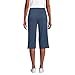 Lands' End Women s Sport Knit Capri Pants Nightfall Blue Petite Large