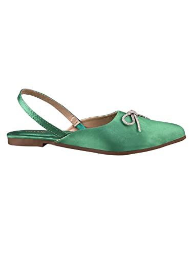 Image of TRYME Trending Stylish Pointed Toe Mules Comfortable Flat Fancy Casual Bellies Mules Sandal for Womens and Girls